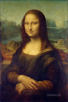 Leonardo Oil Painting - Mona Lisa Leonardo da Vinci after restoration